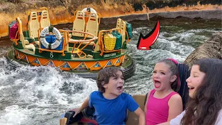 Brody's DISNEY ADVENTURE!!!! (SCARY water rafting RIDE )