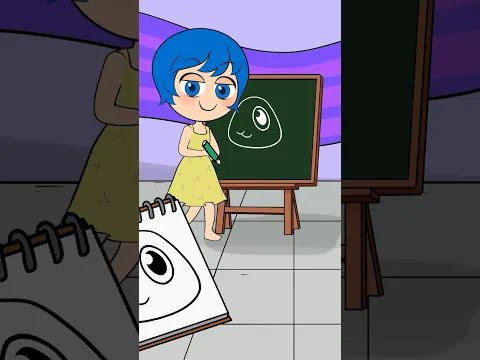 Inside Out 2: What Does Joy Want To Draw?? #shorts #animation