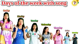 Day 14. 7 Days of the week with song@P1i2h3u4T5V #englishkidsvideo#daysoftheweeksong#kids #kinder