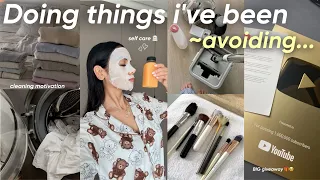 doing things i’ve been avoiding🧼🌷|درت كاع داكشي اللي كنت عگزانة عليه و حيدت الروينة🌞🧹(BIG GIVEAWAY🎁)