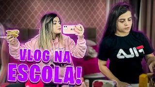 VLOG NA ESCOLA NOSSO PRIMEIRO DIA ESTUDANDO NA MESMA SALA!! Irmãs Twins