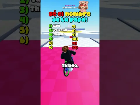 ¡SI DIGO EL NOMBRE DE TU PAPÁ, PIERDES! 😱📛 #shorts #roblox