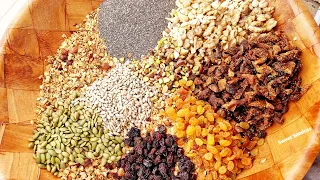 أسهل و أبن طريقة لعمل الجرانولا بكمية وفيرة كلها منفعة و فائدة للصغار و الكبار / granola fait maison