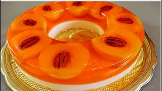 Postre de tres Leches  🍡 Gelatina de Frutas Postre  Encapsulada de Durazno 🍑