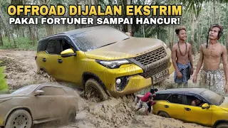 Fortuner Hancur Dipakai Offroad Dijalan Ekstrim!