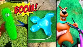 Inflating Toys until they BOOM!💥 (WATER BURST)