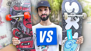 SKATE DE BRINQUEDO X SKATE MONTADO | TESTANDO OS SKATES