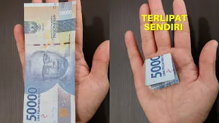 BUKAN GAIB !! UANG KERTAS TERLIPAT SENDIRI #rynku