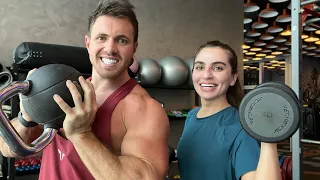 اول مرة نتمرن سوى فالجيم / صورنالكم تمارينا