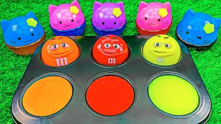Oddly Satisfying Video ASMR | How to Make Rainbow Candy from Color Slime Cutting