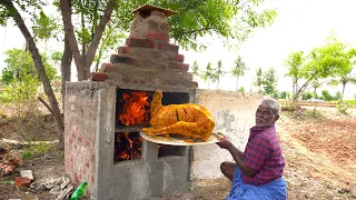 BUILT AN OVEN AND ROAST WHOLE GOAT | Grilled Mutton Recipe Cooking in Village/Whole Lamb Roast