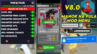 Manok Na Pula Mod Menu v8.0 - Unlimited Money, Level 999, Unlimited Xp - Manok Na Pula 8.0 Mod Apk