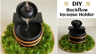 Backflow Incense Burner /DIY/ How To Make Backflow Smoke Fountain With Clay And Waste Material