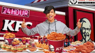 I only ate KFC for 24 HOURS Challenge 😋 *Gone crazy*