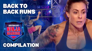 Ninja runs to watch while you work 🧑‍💻 | Australian Ninja Warrior | S4 Heats | Compilation