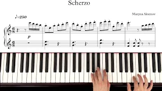 "Scherzo" Maryna Aksenov Tutorial (with sheet music)