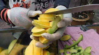 미친속도! 과일 자르기 달인 / crazy speed! amazing fruits cutting skills - thai street food