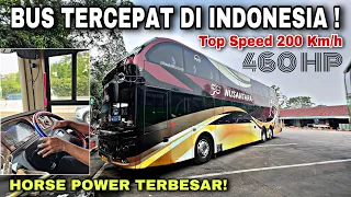 Top Speed Bisa 200 kmh ❓ Bus Tercepat & Tenaga Paling Besar di Indonesia ❗️| trip Nusantara CN 019