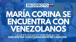 EN VIVO | María Corina Machado volvió a Venezuela: se encuentra con ciudadanos en Caracas #VENEZUELA