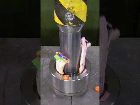 Compilation Of Best Candy Crushes With Hydraulic Press #hydraulicpress #crushing #satisfying