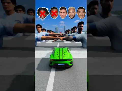Ronaldo crazy game #15 | CR7✅😎YAMAL✅ MESSI❌😈 #automobile #beamngdrive #messi #ronaldo #mrbeast