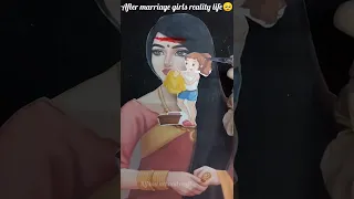 Dreams vs Reality / Girls before marriage and after marriage #youtube #rifanaartandcraft #artcreator