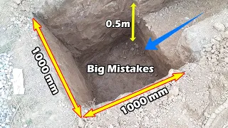 Big Mistakes in Footing Practical video on Site