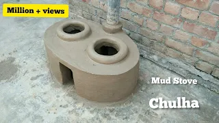 Mitti Ka Chulha desi style primitive technology Mud Stove Clay Stove By Village Home Cooking Channel