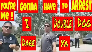 🔵You're gonna have to arrest me.🔵 I double dog dare ya 🔴1st & 2nd amendment audit fail