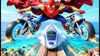 Spiderman Ko Jadui Bike Ne Bachaya #Spiderman @AimovSpark 