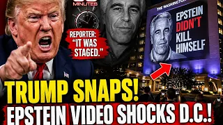 Dinner Shooting STAGED? Trump Asked By Reporter +  Epstein Projection SHOCKS DC At Hotel 📱
