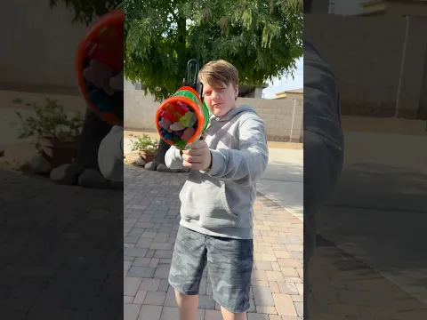Can you Blast Gummy Bears out of the Nerf Bazooka? #sneakattacksquad #gummybear #nerf