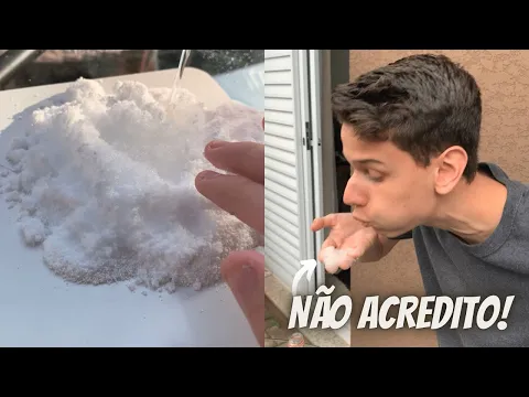 FIZ NEVE NA MINHA CASA 😱
