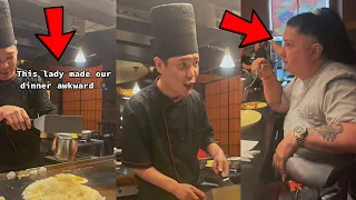 Entitled Woman Gets MAD at Hibachi Chef For HONORING KOBE BRYANT!