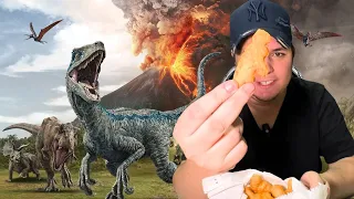 COMPREI UM HAMBÚRGUER DE DINOSSAURO