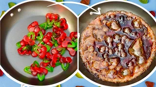 Melting Haribo's Gummies - ASMR Satisfying Video