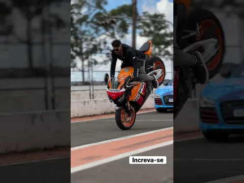 Fiquei bom nisso em RL de Cbr 1000 Repsol 😜 #thiagoreis #audir8 #repsol #viral