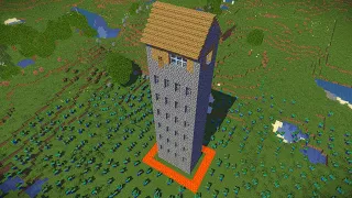 I RAISED My House for the ZOMBIE APOCALYPSE in Minecraft!