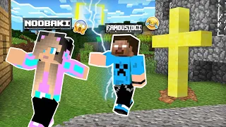 ΜΕΤΑΜΟΡΦΩΘΗΚΑ ΣΤΟΝ HEROBRINE ΚΑΙ ΤΡΟΛΑΡΑ ΤΟ NOOBAKI ΣΤΟ MINECRAFT