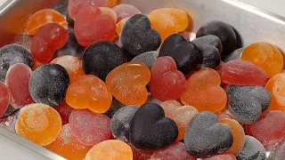 말랑 탱글~ 쫄깃한 과일 젤리 만들기 (Chewy Fruit Jelly Recipe, Homemade Gummy Candy)