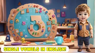 Single Vowels in English! #kingenglish #kingenglishkidsanime