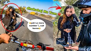 cute girl reaction Dirt bike 😉 #motovlogger #dirtbike
