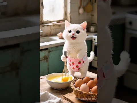 🐾❤️Cat Dad Cries Seeing Others' Cake, Kitten's Homemade Cake Warms Him~