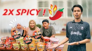 CHALLENGE TAHAN PEDAS SEMUA JENIS RAMEN SAMYANG!