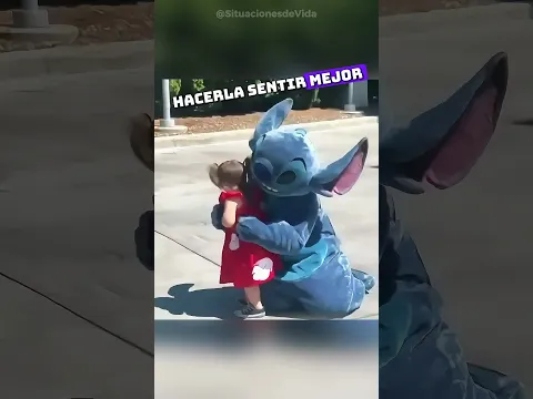 ¡Se cayó frente a Stitch y su reacción fue increíble! 🥺✨