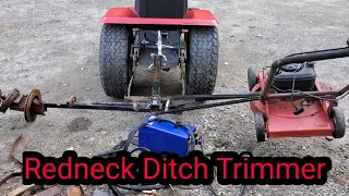 Redneck Ditch Trimmer Cleaning Tractor Pull Behind Mower