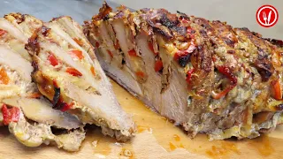 🆘 Ideja za Ručak - Lepeza od Svinjskog Vrata | Lunch Idea - Roast Tender Loin with Onions, Peppers
