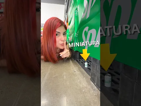 Escondí MINIATURAS en un SUPERMERCADO!😳🚫✨ #hellomon #abriendojuguetes #juguetes