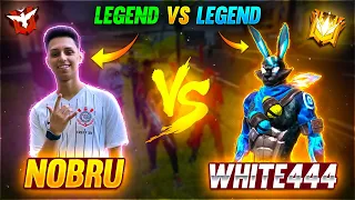 WHITE 444 VS NOBRU😱 | THE UNDEFEATABLE PLAYER EVER | REACTION - GARENA FREE FIRE