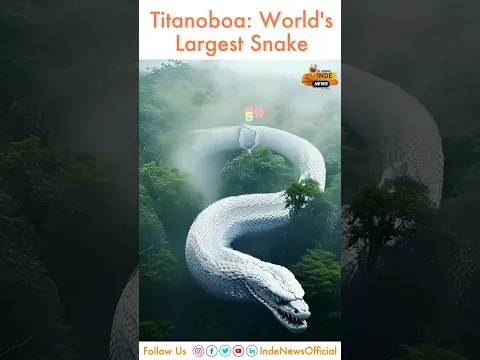 दुनिया का सबसे बड़ा सांप Titanoboa ! INDE News